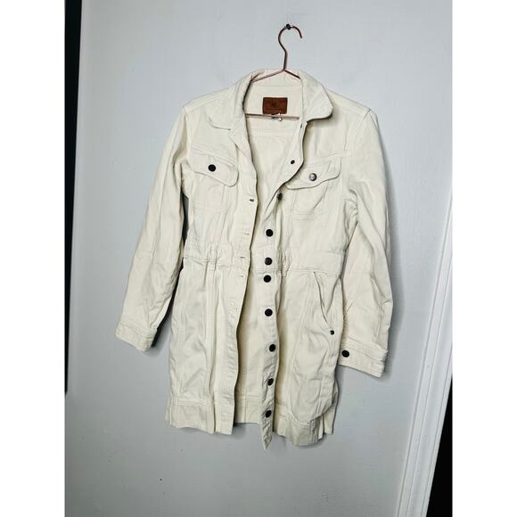 LAUREN RALPH LAUREN Off-White Denim Shirt Dress Front Button Katelin Dress 6 - Picture 13 of 15